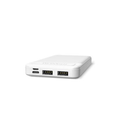 Повербанк TITANUM 912 White 10000mAh, Titanum, 27355