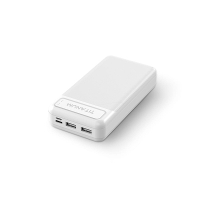 Повербанк TITANUM 913 White 20000mAh, Titanum, 27357