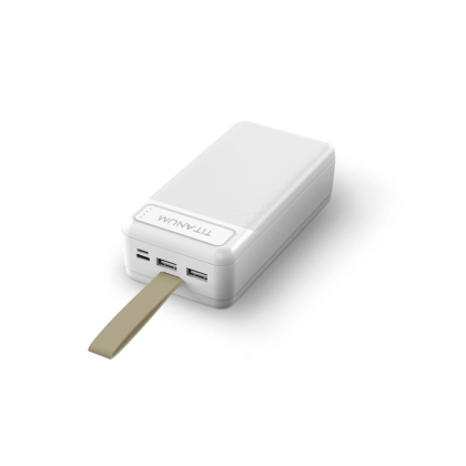 Повербанк TITANUM 914 White 30000mAh, Titanum, 27359