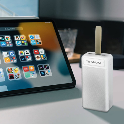 Повербанк TITANUM 914 White 30000mAh, Titanum, 27359