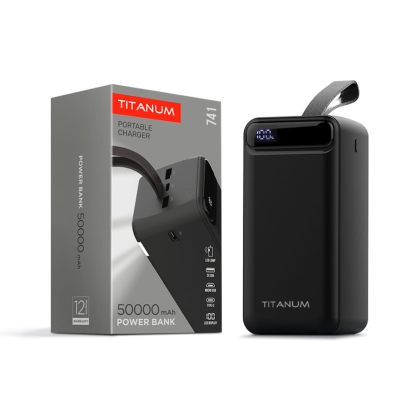 Повербанк TITANUM 741 Black 50000mAh, Titanum, 27360