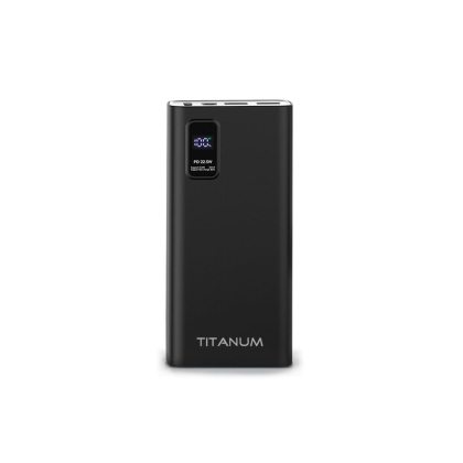 Повербанк TITANUM 727S 20000mAh 22.5W Black, Titanum, 27362