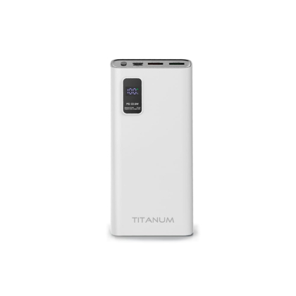 Повербанк TITANUM 727S 20000mAh 22.5W White, Titanum, 27363
