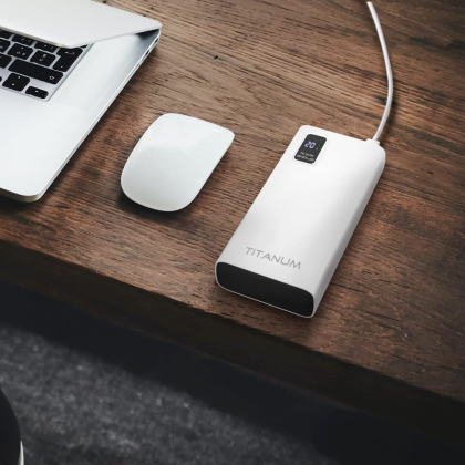 Повербанк TITANUM 727S 20000mAh 22.5W White, Titanum, 27363