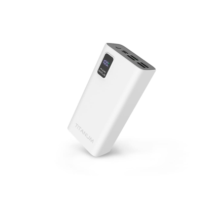 Повербанк TITANUM 728S 30000mAh 22.5W White, Titanum, 27365