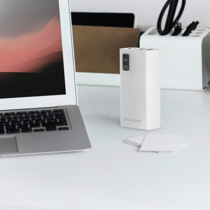 Повербанк TITANUM 728S 30000mAh 22.5W White, Titanum, 27365