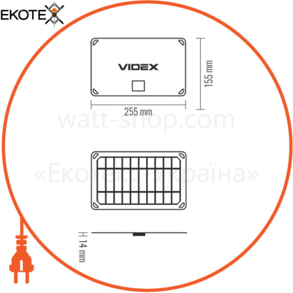 Портативное зарядное устройство солнечная панель VIDEX VSO-F505U 5W