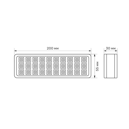 LED світильник аварійний TITANUM 30 LED 6500K, Titanum, 27384