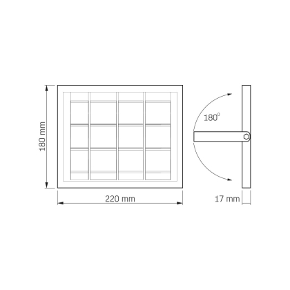 LED прожектор автономний VIDEX 500Lm 5000K, Videx, 27409
