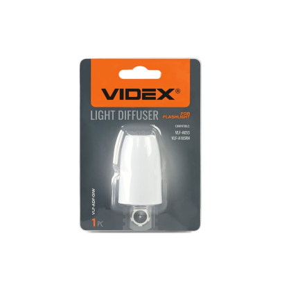 Дифузор (розсіювач світла) VIDEX VLF-ADF-01W до ліхтарика, Videx, 27472