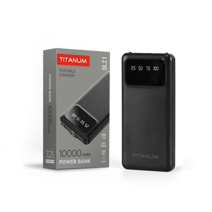 Повербанк 10000mAh TITANUM OL21 Black, Titanum, 27478