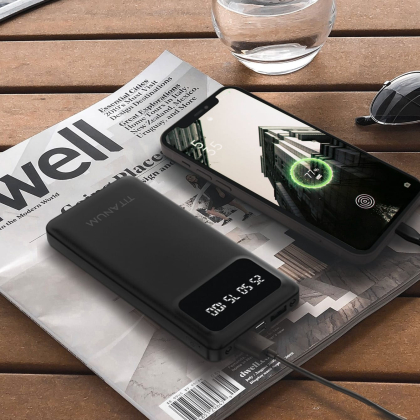 Повербанк 10000mAh TITANUM OL21 Black, Titanum, 27478