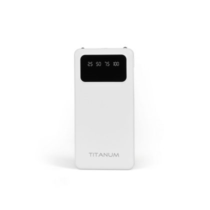 Повербанк 10000mAh TITANUM OL21 White, Titanum, 27479