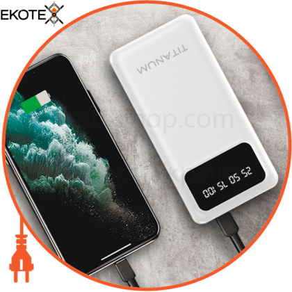 Повербанк 20000mAh TITANUM OL22 White