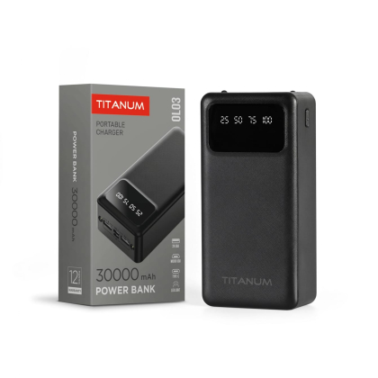 Повербанк 30000mAh TITANUM OL03 Black, Titanum, 27483