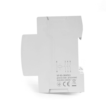 Трифазне реле контролю напруги та струму VIDEX RESIST 145-300В 1-63А, Videx, 27484