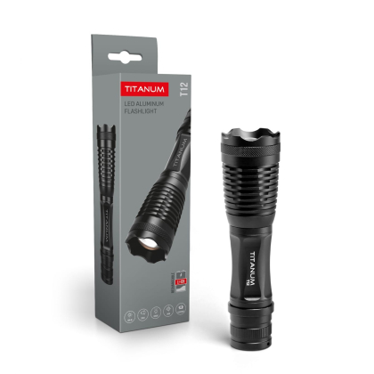 Портативний світлодіодний ліхтарик TITANUM TLF-T12 350Lm 5000K Black, Titanum, 27511