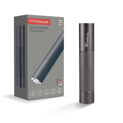 Портативний світлодіодний ліхтарик TITANUM TLF-T14G 300Lm 5000K Gray, Titanum, 27513