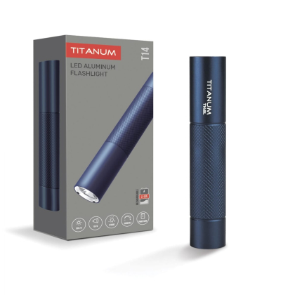 Портативний світлодіодний ліхтарик TITANUM TLF-T14BL 300Lm 5000K Blue, Titanum, 27514