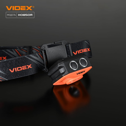 Налобний світлодіодний ліхтарик VIDEX VLF-H085-OR 400Lm 5000K, Videx, 27529