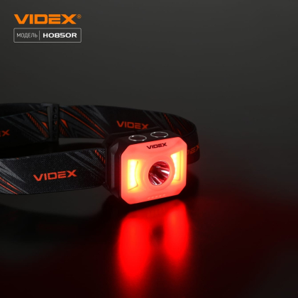Налобний світлодіодний ліхтарик VIDEX VLF-H085-OR 400Lm 5000K, Videx, 27529