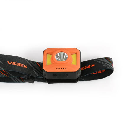 Налобний світлодіодний ліхтарик VIDEX VLF-H085-OR 400Lm 5000K, Videx, 27529