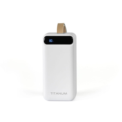 Повербанк 50000mAh TITANUM 741S 22.5W White, Titanum, 27532