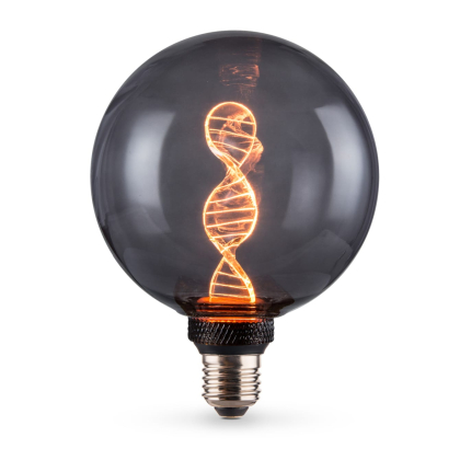 LED лампа VIDEX Filament VL-DNA-G125-S 3.5W E27 1800K Smoky, Videx, 27610