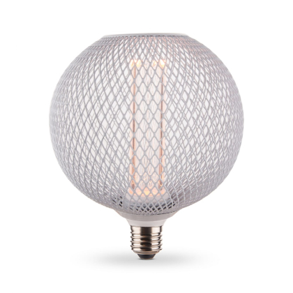 LED лампа VIDEX Filament VL-DWMC125150 4W E27 1800K White Chainmail style, Videx, 27614