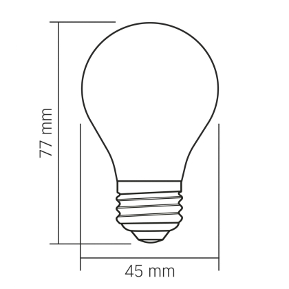 LED лампа VIDEX Filament VL-DG45MO 4W E27 3000K Porcelain dimmable, Videx, 27624