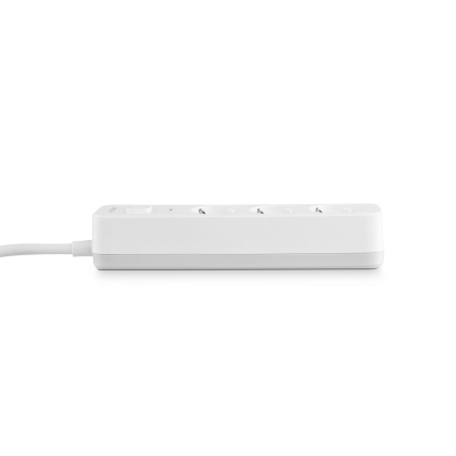 Мережевий подовжувач VIDEX ONCORD з/з 3п 3м (3x1.5мм) з кнопкою White, Videx, 27685