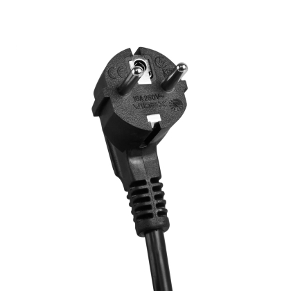 Мережевий подовжувач VIDEX ONCORD з/з 5п 3м (3x1.5мм) з кнопкою Black, Videx, 27690