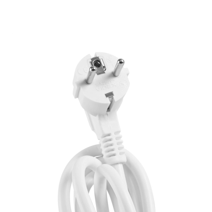 Мережевий подовжувач VIDEX ONCORD з/з 4п 3м (3x1.5мм) 3.4А USB(QC3.0) +USB-C(PD20W) з кнопкою White, Videx, 27695