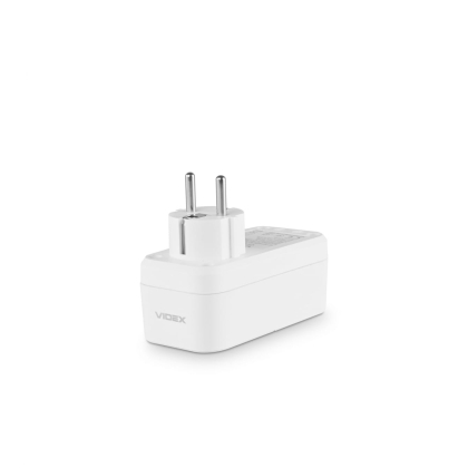 Мережевий адаптер VIDEX ONCORD з/з 1п 2.4A 2USB+USB-C White, Videx, 27697