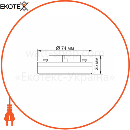 LED лампа VIDEX GX53 12W 4100K 220V