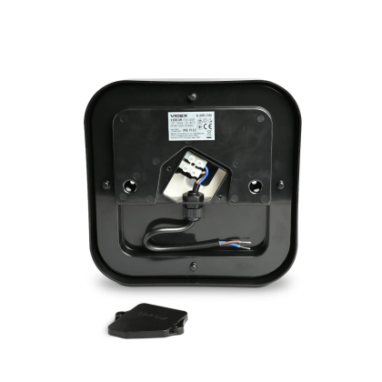 LED світильник ART IP65 квадратний VIDEX 15W 5000K Black, Videx, 27812
