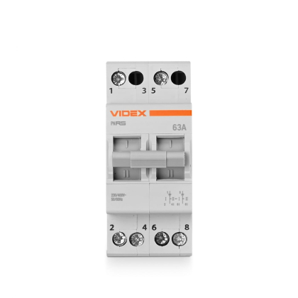 Перемикач навантаження 2п 63А VF-RS-PN263 VIDEX RESIST, Videx, 27906