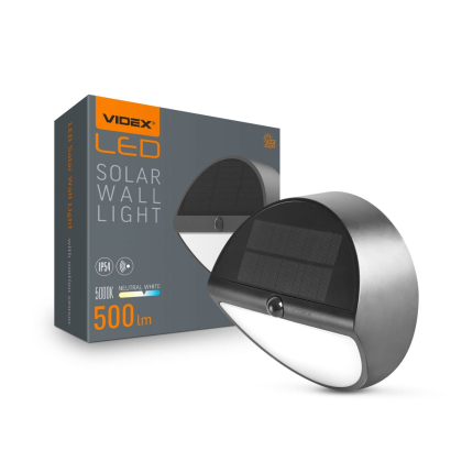 LED світильник автономний настінний IP54 VIDEX VL-BHSO-002-S 500Lm 5000K, Videx, 27952