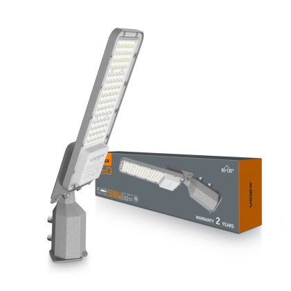 LED ліхтар вуличний VIDEX IP65 SLE17 50W 5500Lm 5000K 220V, Videx, 27956