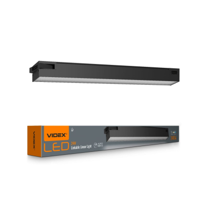 LED світильник лінійний магістральний VIDEX BNL02 24W 0.6М 5000K 220V Black, Videx, 27982