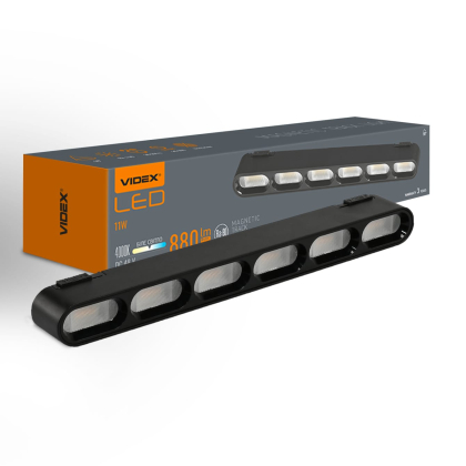 Світильник МАГНІТНИЙ трековий VIDEX LD16B 11W 4000K 48V Black, Videx, 28020