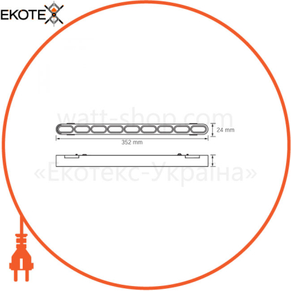 Світильник МАГНІТНИЙ трековий VIDEX LD19B 18W 4000K 48V Black