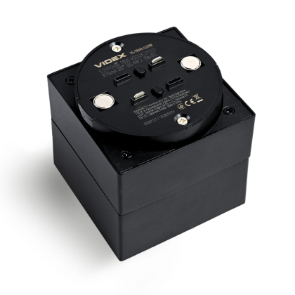 Світильник МАГНІТНИЙ трековий VIDEX LE29B 16W 4000K 48V Black, Videx, 28024