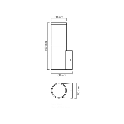 LED Світильник архітектурний AR091B IP54 VIDEX GU10, Videx, 28153