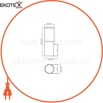 LED Світильник архітектурний AR091B IP54 VIDEX GU10