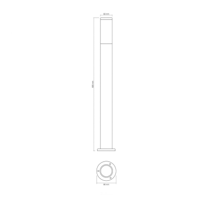 LED Світильник архітектурний AR09061B IP54 VIDEX GU10, Videx, 28155