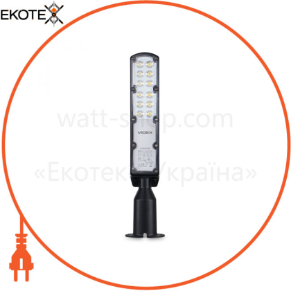 LED ліхтар вуличний VIDEX IP65 SLE18 30W 3000Lm 5000K 220V