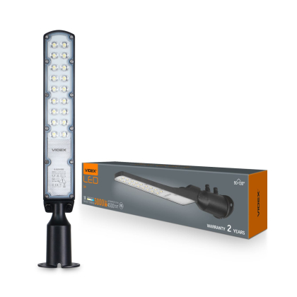 LED ліхтар вуличний VIDEX IP65 SLE18 50W 5000Lm 5000K 220V, Videx, 28157
