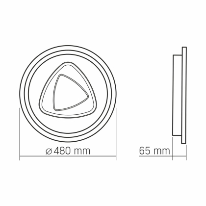 LED світильник функціональний VIDEX DECORA 56W VL-CLD-997-SL, Videx, 28275