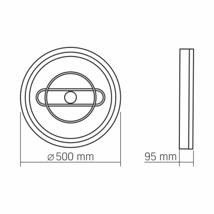 LED світильник функціональний VIDEX DECORA 52W VL-CLD-996-CF, Videx, 28276